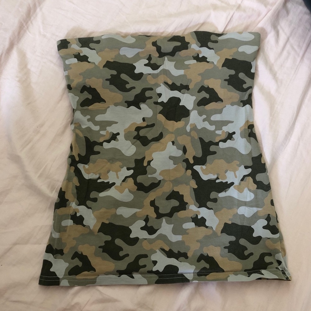 Camo tube top